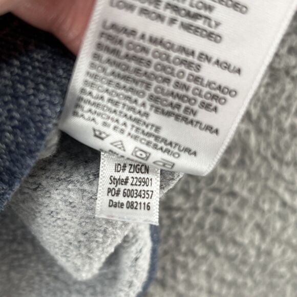 Tommy Bahama Sweatshirt Mens XL Blue Gray Colorblock Relaxed Logo Pullover - Picture 8 of 12